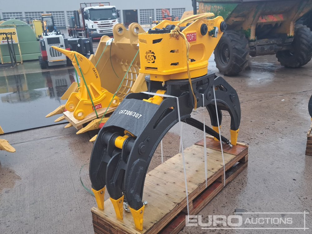 Unused 2025 Toft TOFT04G Hydraulic Rotating Grapple 45mm Pin to suit 4-6 Ton Excavator - Attachment for Excavator: picture 3 Unused 2025 Toft TOFT04G Hydraulic Rotating Grapple 45mm Pin to suit 4-6 Ton Excavator - Attachment for Excavator: picture 3