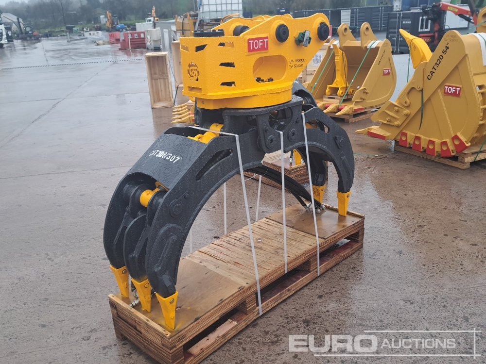Unused 2025 Toft TOFT04G Hydraulic Rotating Grapple 45mm Pin to suit 4-6 Ton Excavator - Attachment for Excavator: picture 4 Unused 2025 Toft TOFT04G Hydraulic Rotating Grapple 45mm Pin to suit 4-6 Ton Excavator - Attachment for Excavator: picture 4