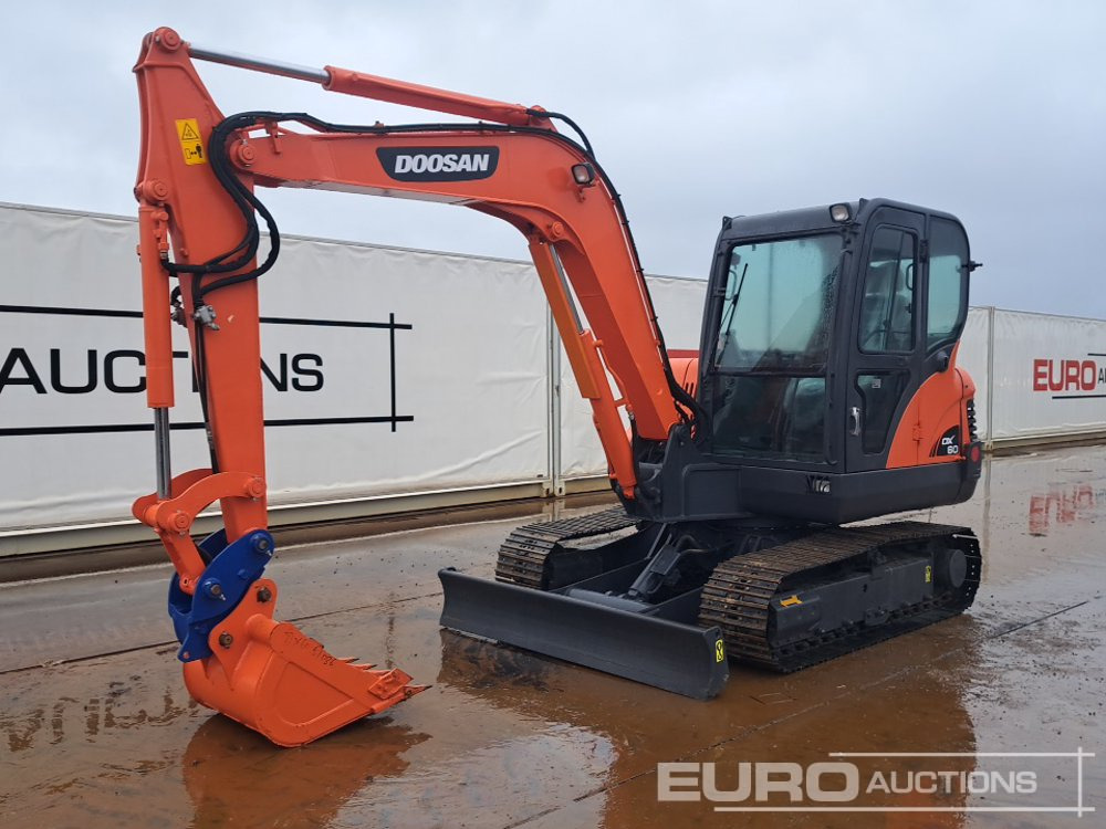 Doosan DX60 - Mini excavator: picture 1 Doosan DX60 - Mini excavator: picture 1