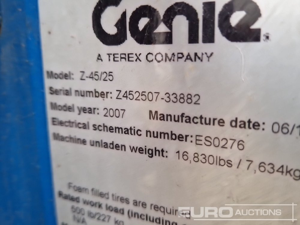 Aerial platform Genie Z45/25: picture 43