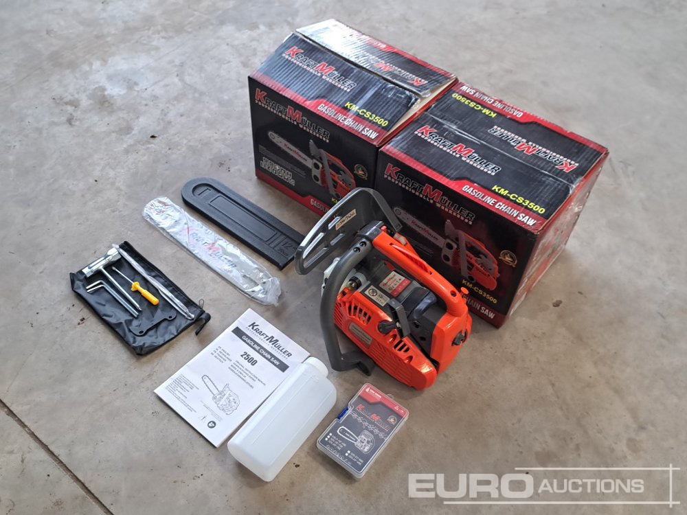 Kraft Muller KM-CS3500 Petrol Chainsaw (2 of) - Garage equipment: picture 1 Kraft Muller KM-CS3500 Petrol Chainsaw (2 of) - Garage equipment: picture 1