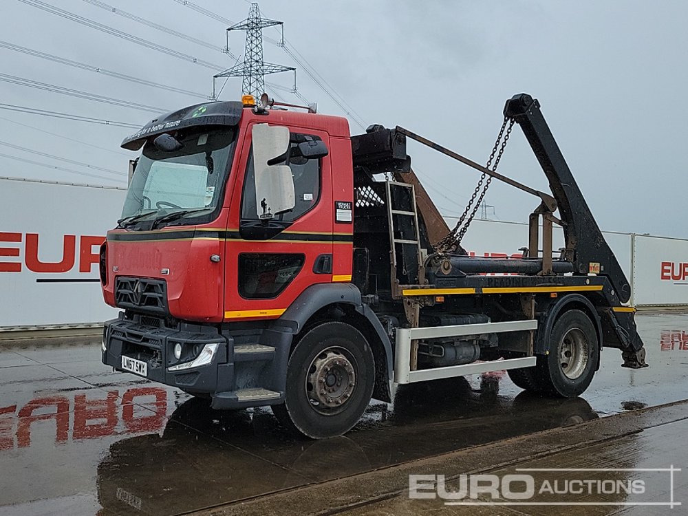 Renault D18 - Skip loader truck: picture 1 Renault D18 - Skip loader truck: picture 1