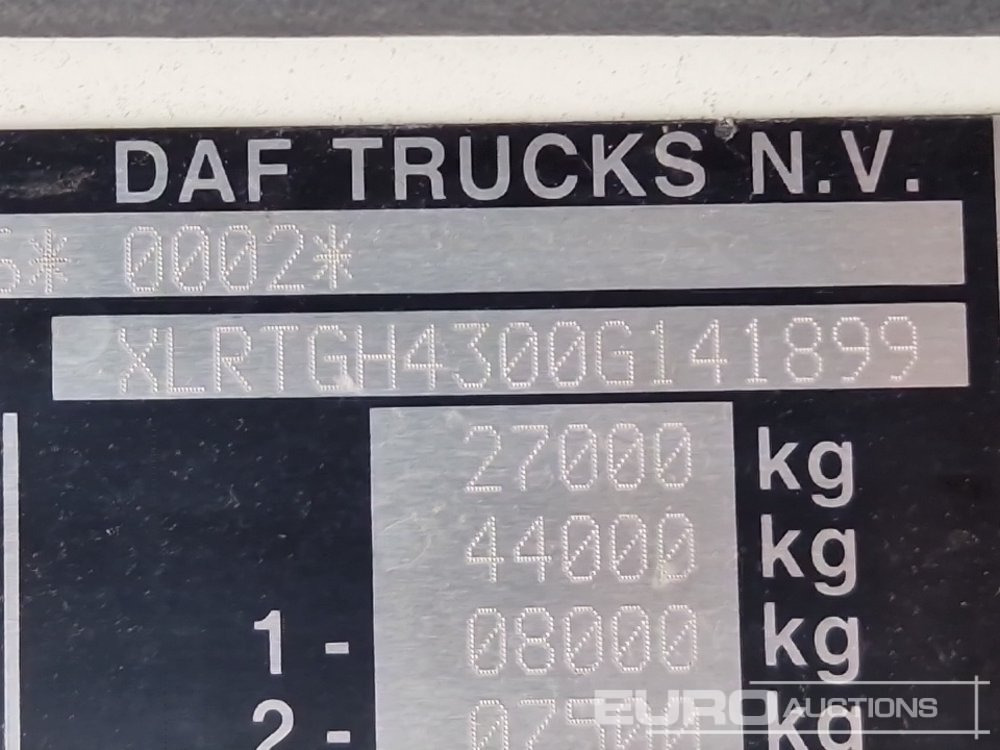 Tractor truck 2017 DAF XF460: picture 42 Tractor truck 2017 DAF XF460: picture 42