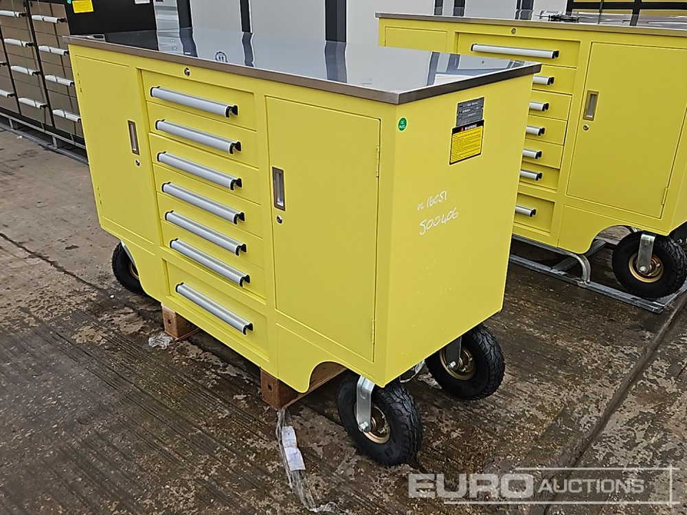 Unused 2025 4.5' Work Bench, 7 Drawers, 2 Cabinets - Construction equipment: picture 1 Unused 2025 4.5' Work Bench, 7 Drawers, 2 Cabinets - Construction equipment: picture 1