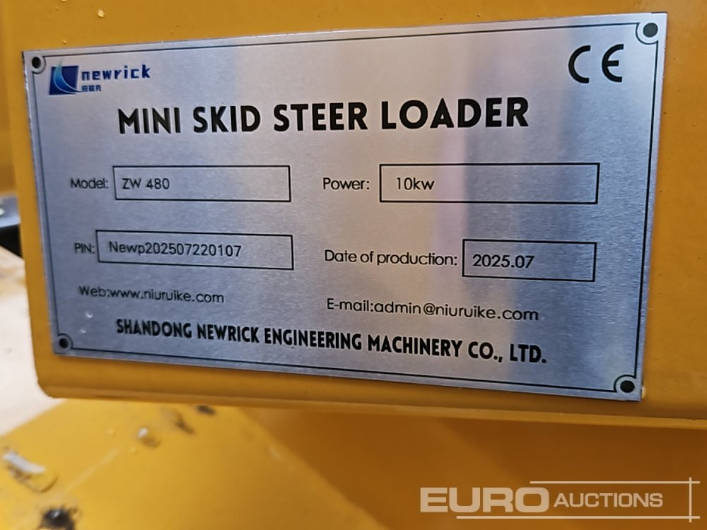 Skid steer loader Unused 2025 Newrick ZW480: picture 33