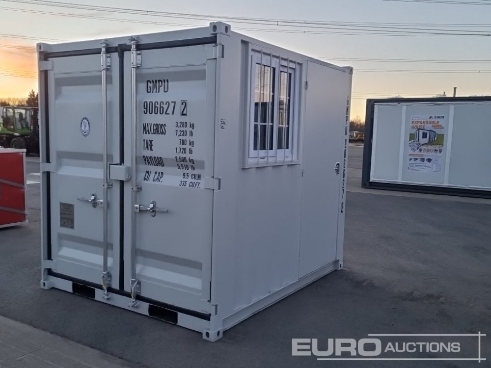 Unused 8' Container, Door, Window (Cannot Be Reconsigned) - Shipping container: picture 1 Unused 8' Container, Door, Window (Cannot Be Reconsigned) - Shipping container: picture 1