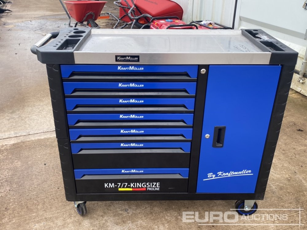 Unused Kraftmuller 7 Drawer, 1 Door Tool Troll & Tools - Garage equipment: picture 2 Unused Kraftmuller 7 Drawer, 1 Door Tool Troll & Tools - Garage equipment: picture 2