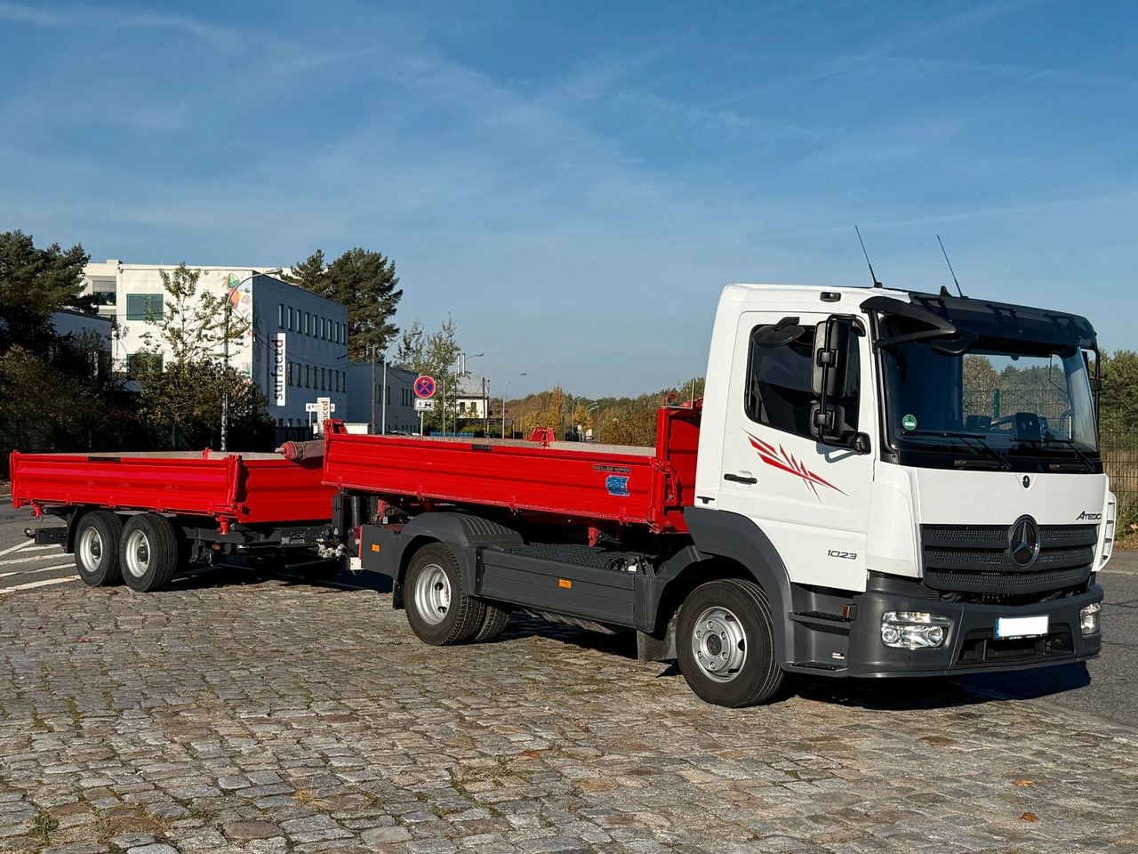 Mercedes-Benz Atego 1023 + Anhänger Dreiseitenkipper - Tipper: picture 4 Mercedes-Benz Atego 1023 + Anhänger Dreiseitenkipper - Tipper: picture 4