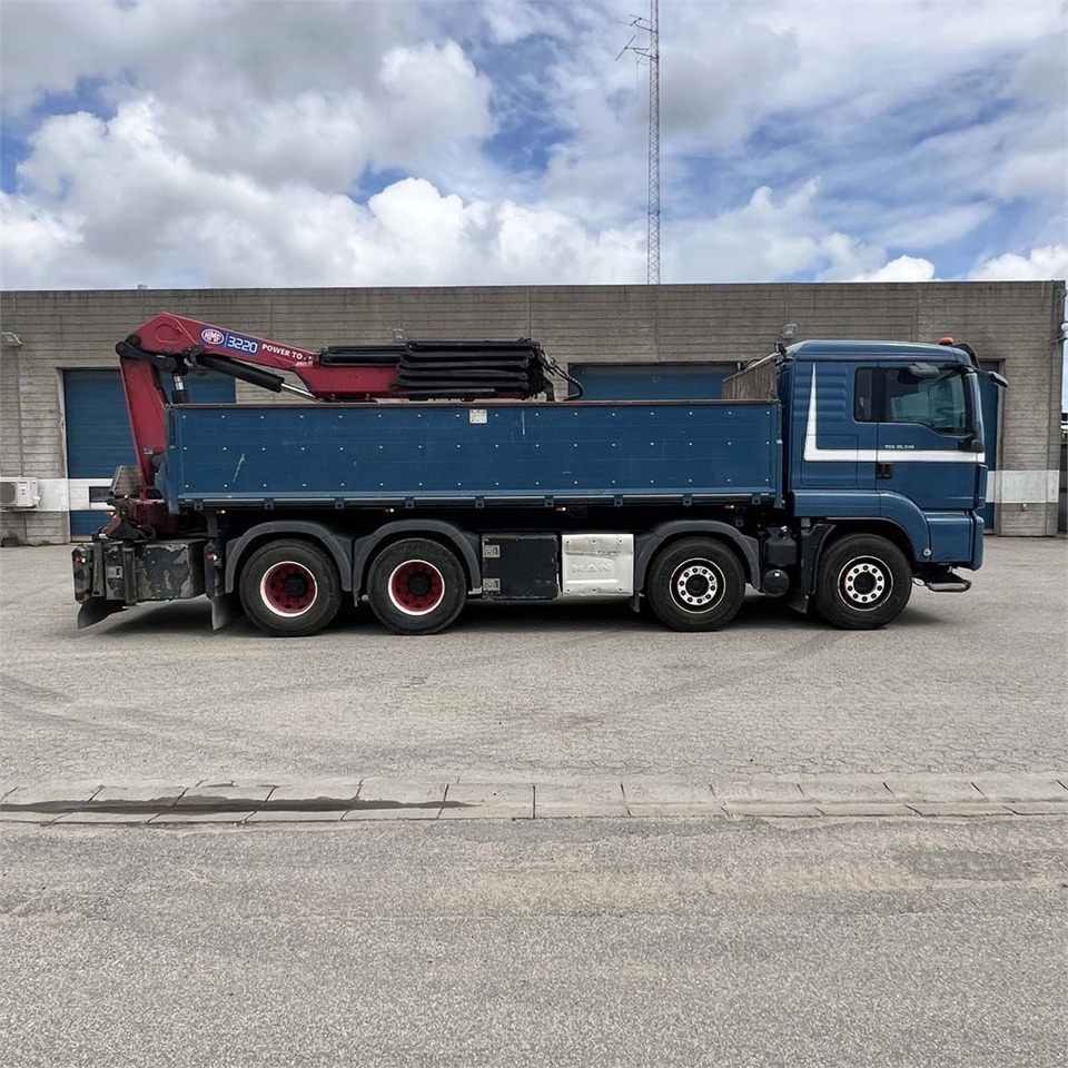 Crane truck, Dropside/ Flatbed truck MAN TGS 35.510 8x4 BL: picture 11