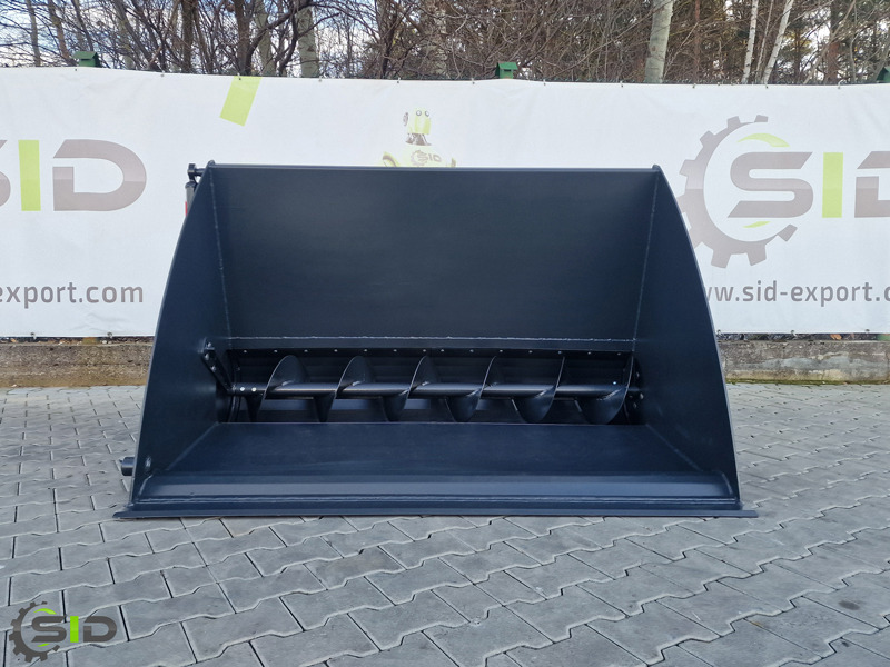 New Loader bucket for Agricultural machinery SID EINFUTTERSCHAUFEL MIT SCHNECKE / Godet distributeur de concentrés / Feeder bucket 1,2 M: picture 8
