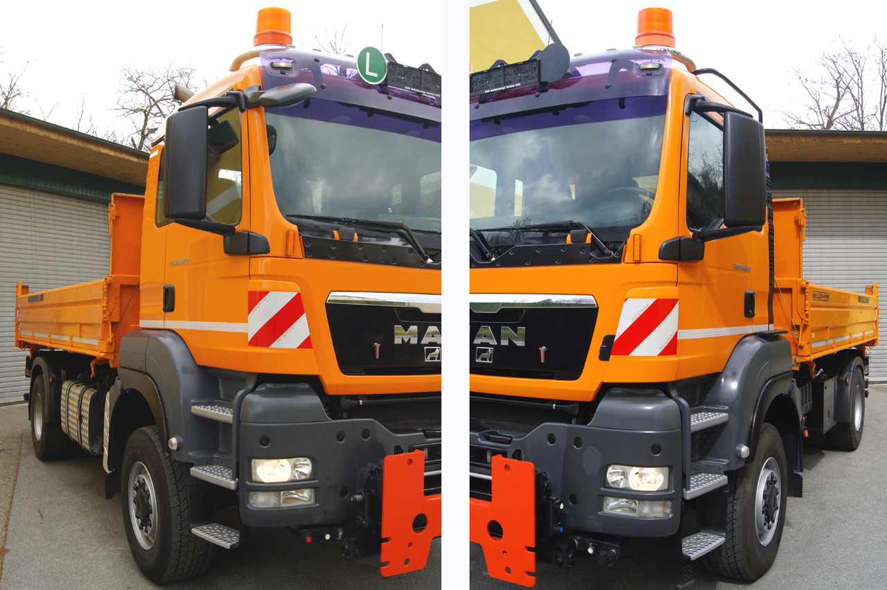 Tipper, Crane truck MAN TGS 18.320 BL 4x4/Euro 4/MEILLER/Winterdienst: picture 8
