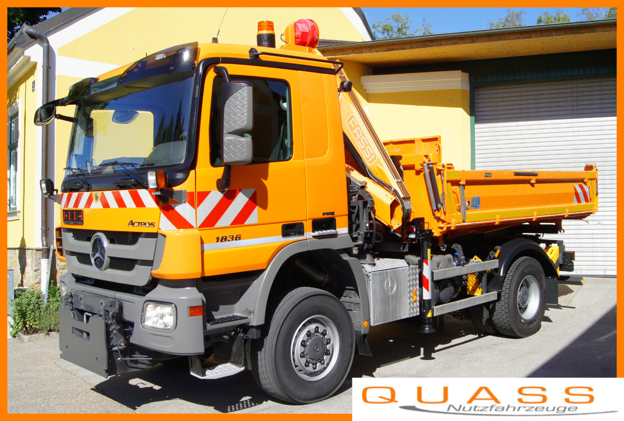 MERCEDES-BENZ ACTROS 1836 /4x4/TÜV/FASSI 110/MEILLER/Wechselsystem/Winterdienst - Crane truck: picture 1 MERCEDES-BENZ ACTROS 1836 /4x4/TÜV/FASSI 110/MEILLER/Wechselsystem/Winterdienst - Crane truck: picture 1
