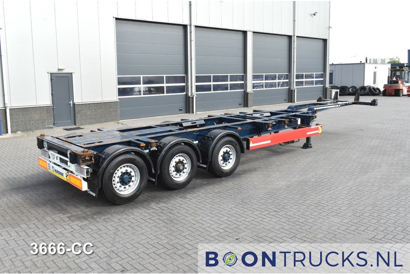 Krone SD BOX LINER | 2x20-40-45ft HC * LIFT AXLE * BPW/DISC * EXTENDABLE REAR * 10x AVAILABLE - Container transporter/ Swap body semi-trailer: picture 1 Krone SD BOX LINER | 2x20-40-45ft HC * LIFT AXLE * BPW/DISC * EXTENDABLE REAR * 10x AVAILABLE - Container transporter/ Swap body semi-trailer: picture 1