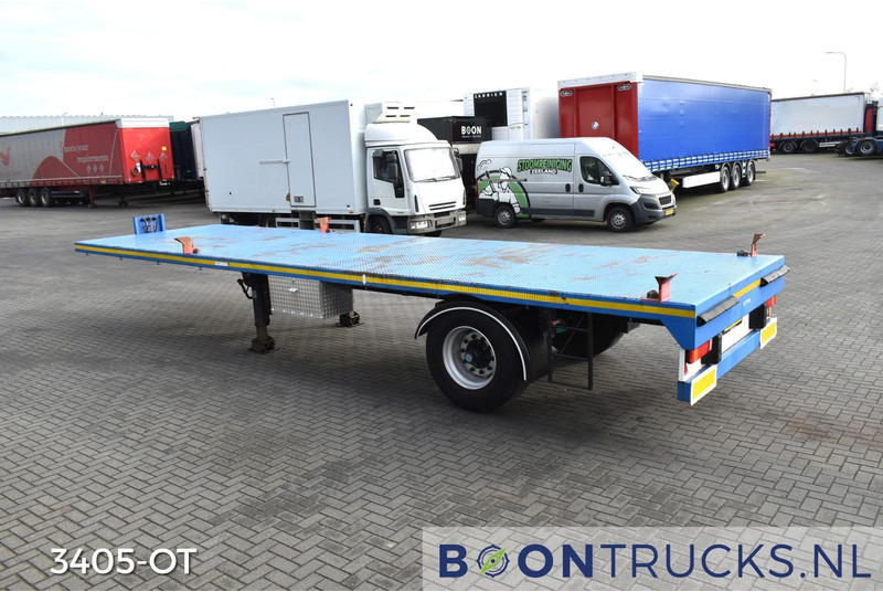 Schmitz Cargobull SKO 10 PLATTE BAK | TWISTLOCKS 20ft * L 900 cm * KENTEKEN LANGZAAM VERKEER - Dropside/ Flatbed semi-trailer: picture 3 Schmitz Cargobull SKO 10 PLATTE BAK | TWISTLOCKS 20ft * L 900 cm * KENTEKEN LANGZAAM VERKEER - Dropside/ Flatbed semi-trailer: picture 3