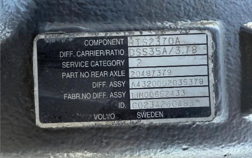 VOLVO DIFFERENTIAL GROUPS VSP-20701332, 20487379 - Differential gear for Truck: picture 4 VOLVO DIFFERENTIAL GROUPS VSP-20701332, 20487379 - Differential gear for Truck: picture 4