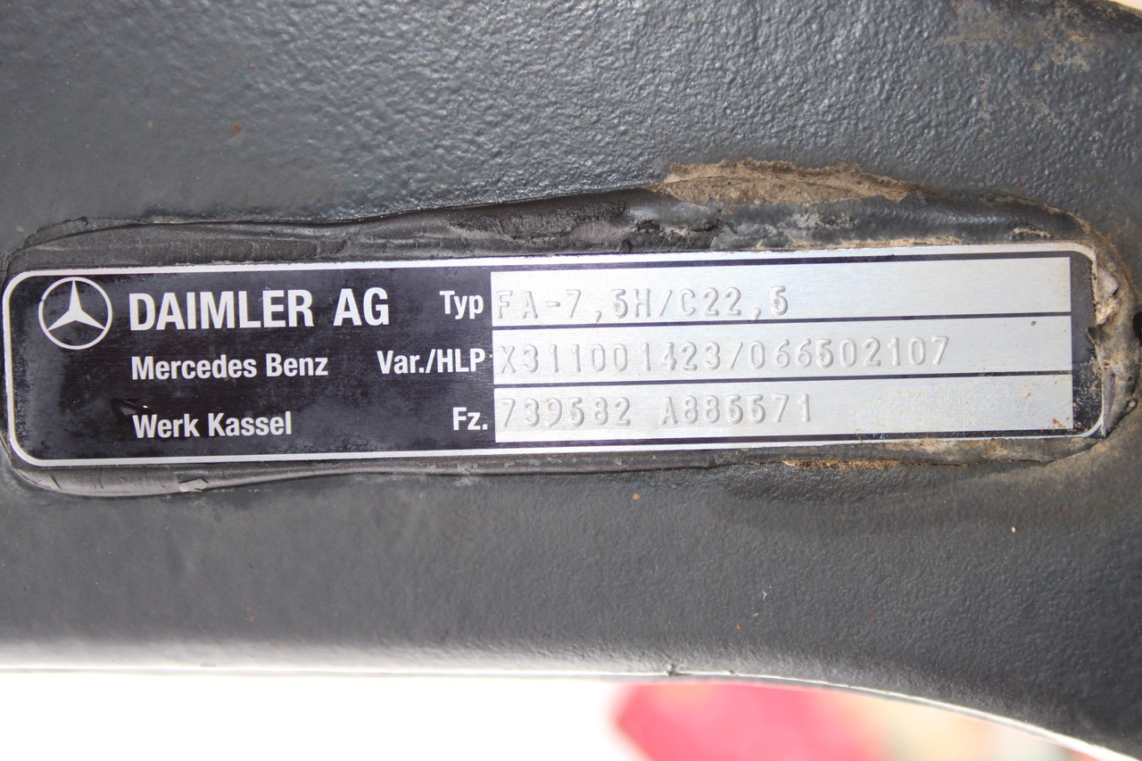 AXA FATA MERCEDES ACTROS HYDRODRIVE FA-7,5H-C22,5 A9603311701, X311001423, A9605530104 - Front axle for Truck: picture 3 AXA FATA MERCEDES ACTROS HYDRODRIVE FA-7,5H-C22,5 A9603311701, X311001423, A9605530104 - Front axle for Truck: picture 3