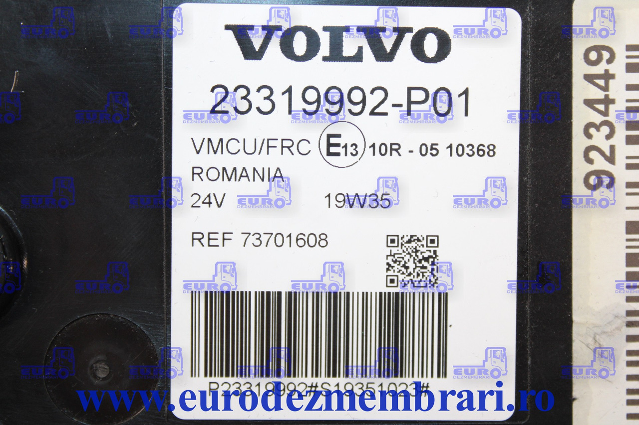 CALCULATOR VMCU VOLVO FH4 23319992, 23319971 21724448 21749022 21936624 21910766 21936558 22445004 23006075 - ECU for Truck: picture 3 CALCULATOR VMCU VOLVO FH4 23319992, 23319971 21724448 21749022 21936624 21910766 21936558 22445004 23006075 - ECU for Truck: picture 3