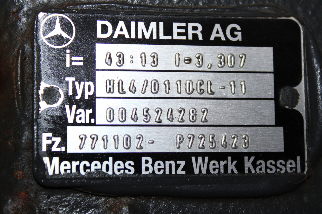 DIFERENTIAL MERCEDES ATEGO R=43:13 HL4 004520282, 770102 - Differential gear for Truck: picture 3 DIFERENTIAL MERCEDES ATEGO R=43:13 HL4 004520282, 770102 - Differential gear for Truck: picture 3