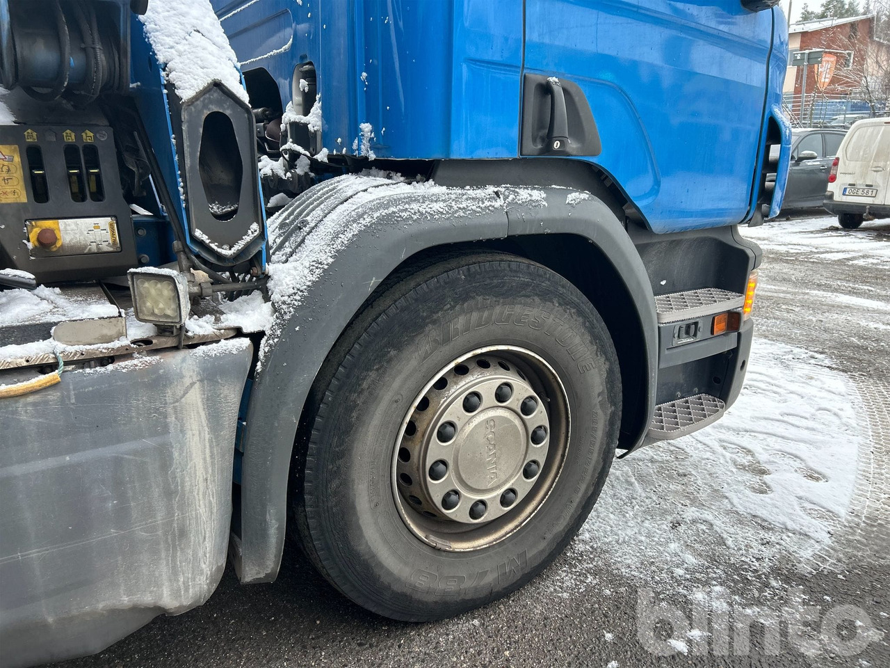 Dropside/ Flatbed truck, Crane truck Brädgårdsbil / SCANIA P250 / Nybesiktigad kran: picture 22