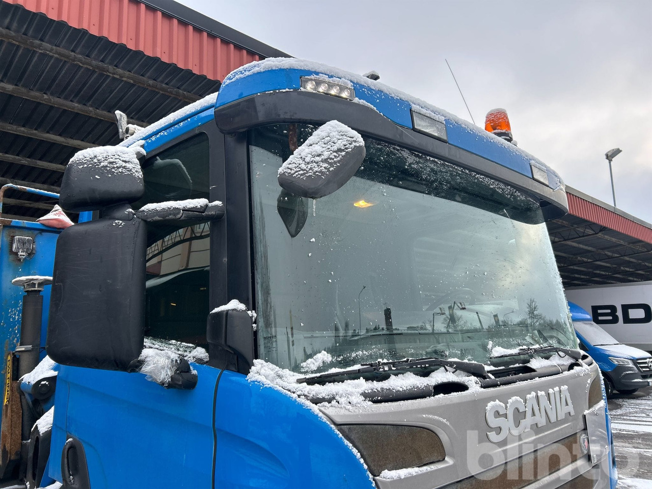 Dropside/ Flatbed truck, Crane truck Brädgårdsbil / SCANIA P250 / Nybesiktigad kran: picture 14