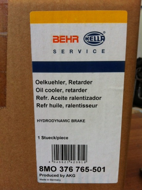 Oil cooler for Truck SCAMBIATORE DI CALORE ZF INTARDER: picture 7