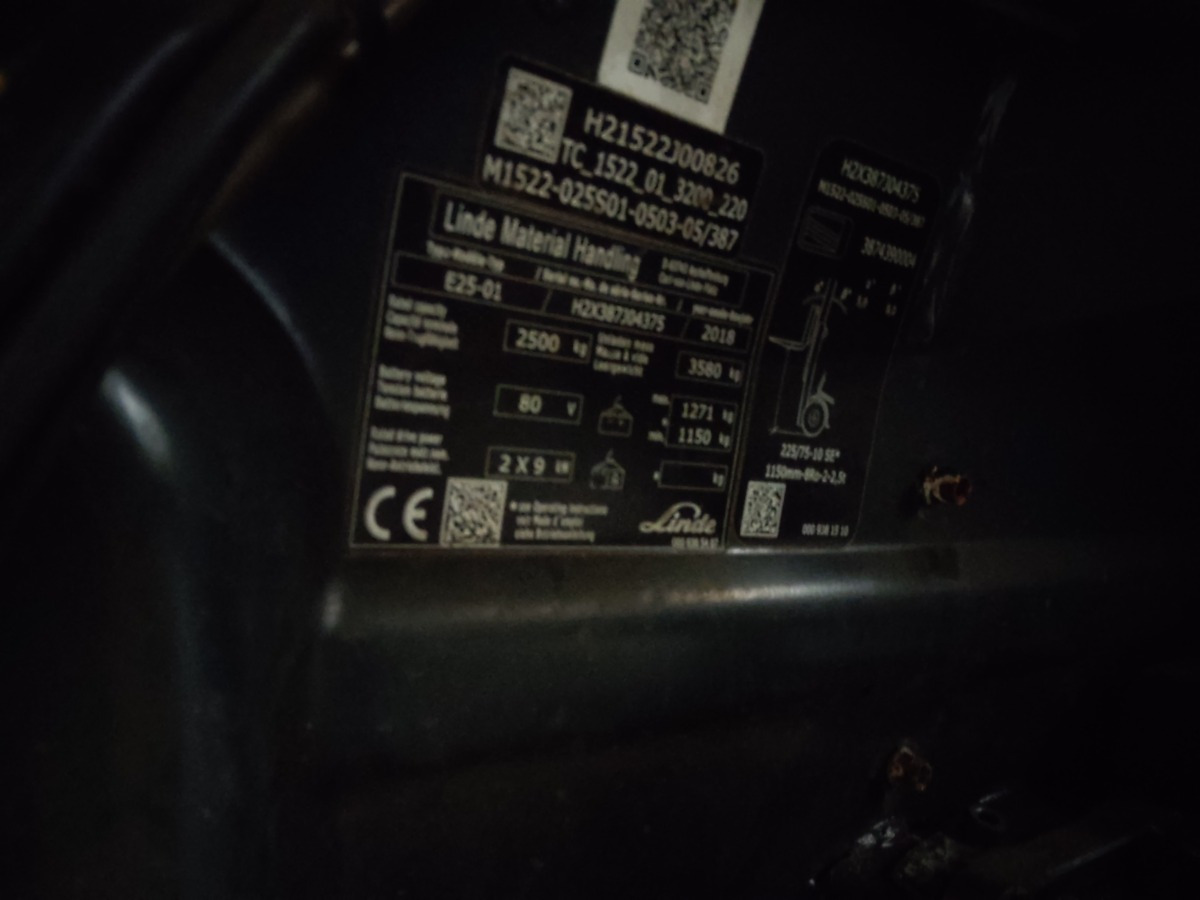 Electric forklift Linde E25-01: picture 9