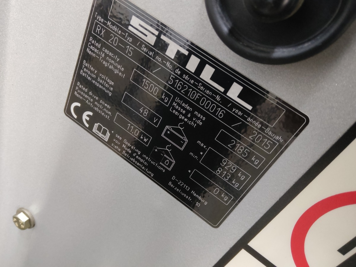 Still RX20-15 - Electric forklift: picture 5 Still RX20-15 - Electric forklift: picture 5