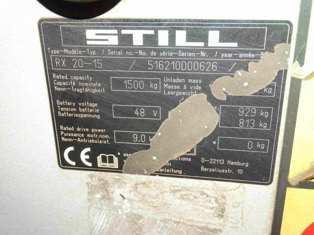 Still RX20-15 - Electric forklift: picture 5 Still RX20-15 - Electric forklift: picture 5