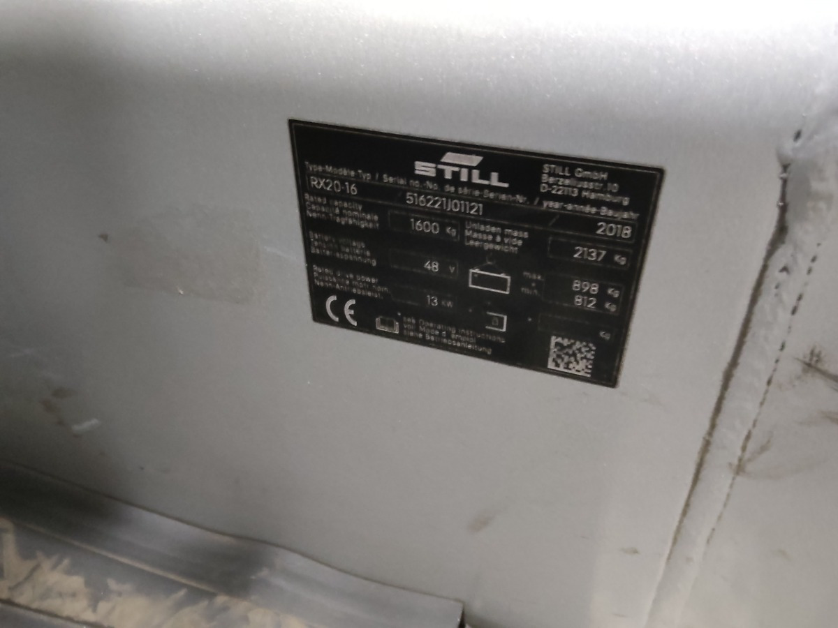 Still RX20-16 - Electric forklift: picture 5 Still RX20-16 - Electric forklift: picture 5