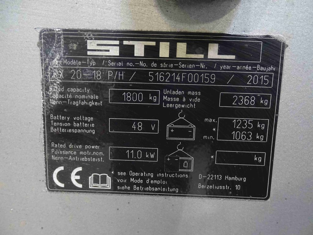 Still RX20-18P/H - Electric forklift: picture 5 Still RX20-18P/H - Electric forklift: picture 5