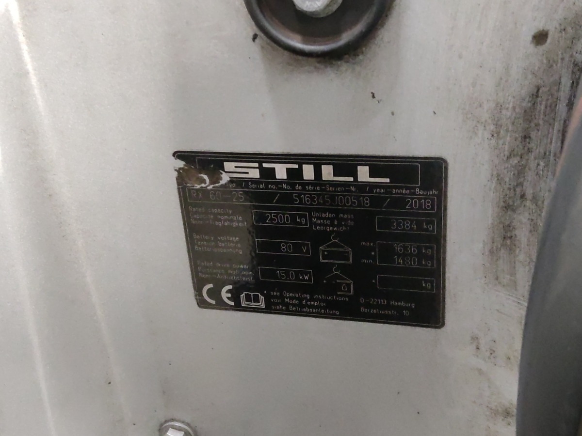 Still RX60-25 - Electric forklift: picture 5 Still RX60-25 - Electric forklift: picture 5