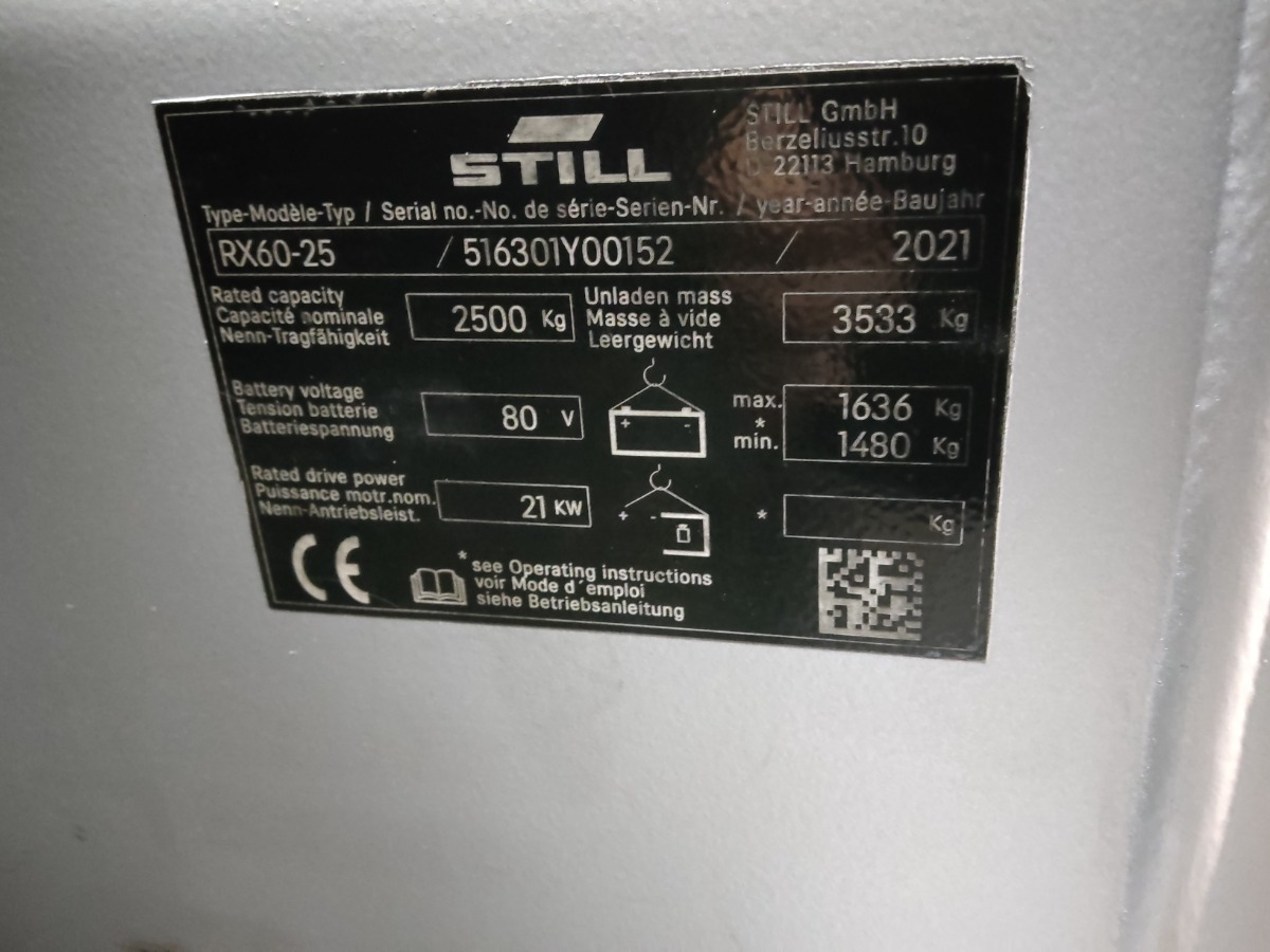 Electric forklift Still RX60-25: picture 7 Electric forklift Still RX60-25: picture 7