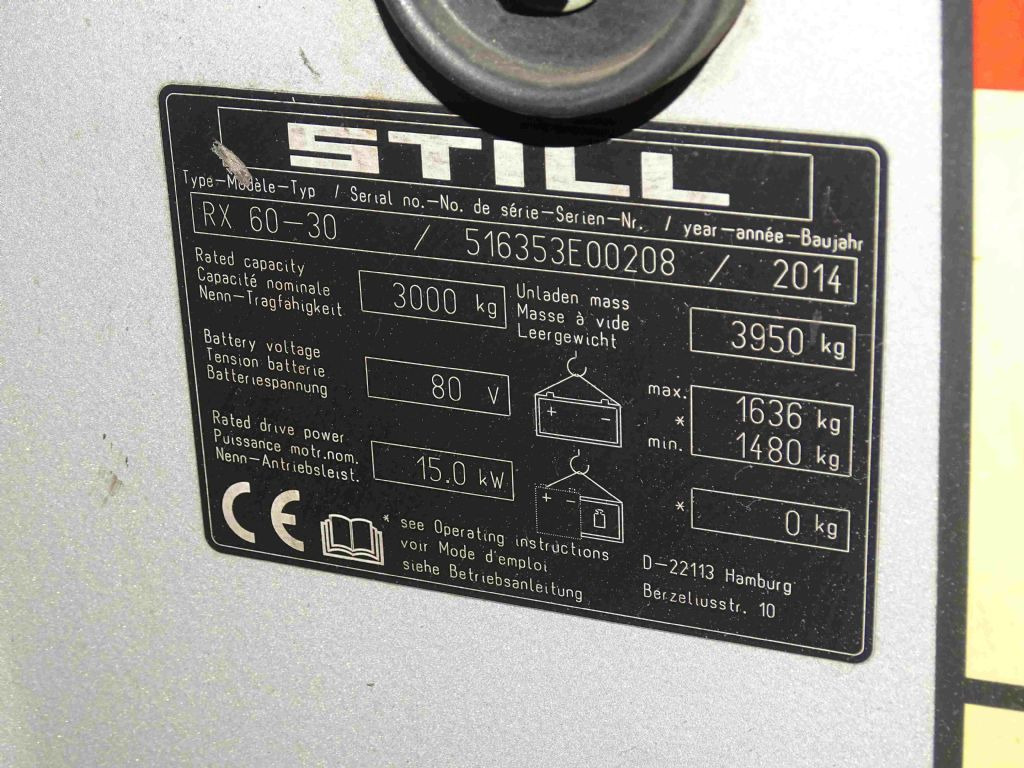 Still RX60-30 - Electric forklift: picture 5 Still RX60-30 - Electric forklift: picture 5