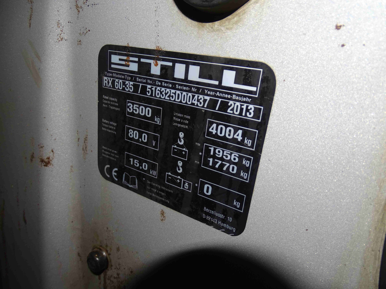 Still RX60-35 - Electric forklift: picture 5 Still RX60-35 - Electric forklift: picture 5