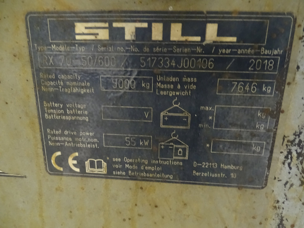 Still RX70-50/600 - Diesel forklift: picture 5 Still RX70-50/600 - Diesel forklift: picture 5