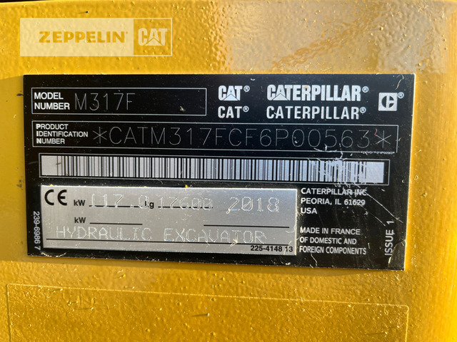 Cat M317F - Wheel excavator: picture 2 Cat M317F - Wheel excavator: picture 2