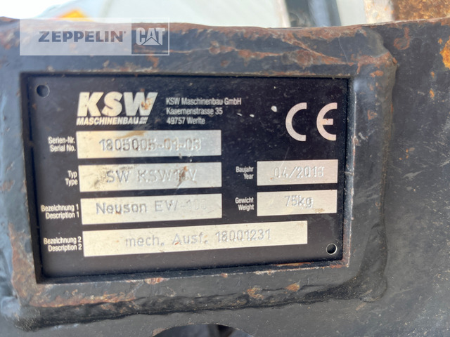 Komponenten CW10 mech. EW100 - Quick coupler for Construction machinery: picture 3 Komponenten CW10 mech. EW100 - Quick coupler for Construction machinery: picture 3