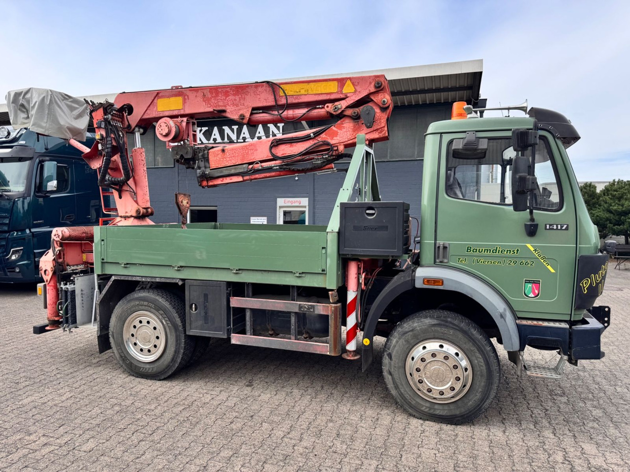 Mercedes-Benz 1417 AK Allrad Palfinger Montagekran 17,7m 64TKM - Crane truck: picture 1 Mercedes-Benz 1417 AK Allrad Palfinger Montagekran 17,7m 64TKM - Crane truck: picture 1
