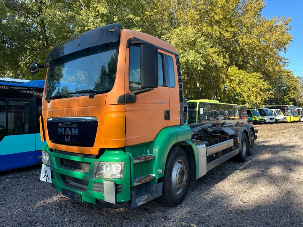 MAN TGS 26.400 6X2-2 BL Meille RK 20.70 Absetzkipper - Skip loader truck: picture 1 MAN TGS 26.400 6X2-2 BL Meille RK 20.70 Absetzkipper - Skip loader truck: picture 1